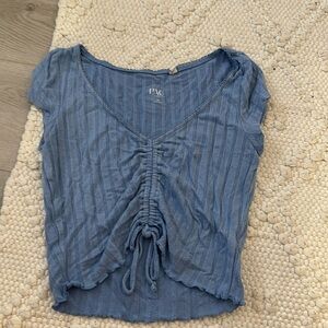 pacsun baby crop top blue